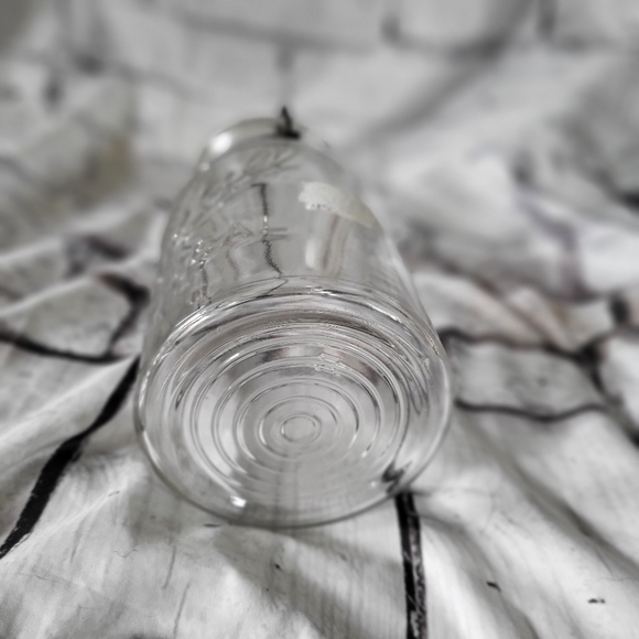 Ball Ideal Quart Clear Glass Canning Jar Wire Tension Latch Fasteners - Picture 2 of 4